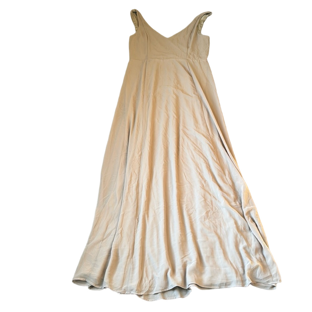 Show Me Your Mumu Tan Flowy Maxi Dress Sleeveless Bridesmaid Boho SIZE XXL